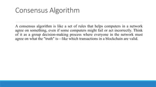 How Consensus Works Understanding Consensus Mechanisms in Blockchain: Proof of Work, Proof ...