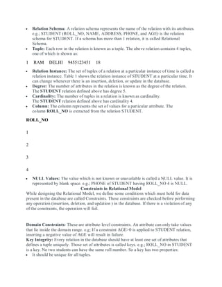 UNIT 2 DATABASE DESIGN 9.pdf ER DIAGRAMS | PDF