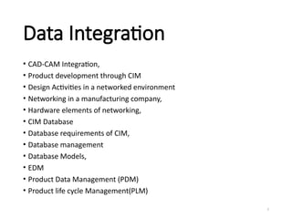 UNIT 2 Data Integration.pptx CIM presentation Batchelor of engineering ...