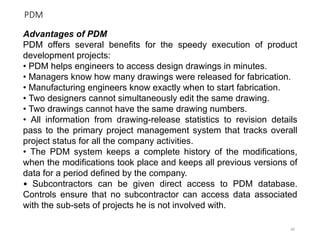 Pdm Drawing UNIT 2 Data Integration.pptx CIM presentation Batchelor of engineering ...