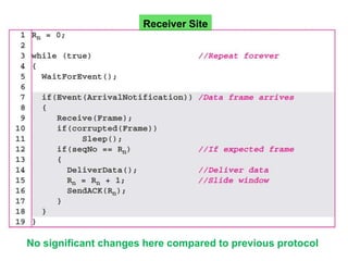 Receiver Site 
No significant changes here compared to previous protocol 
 