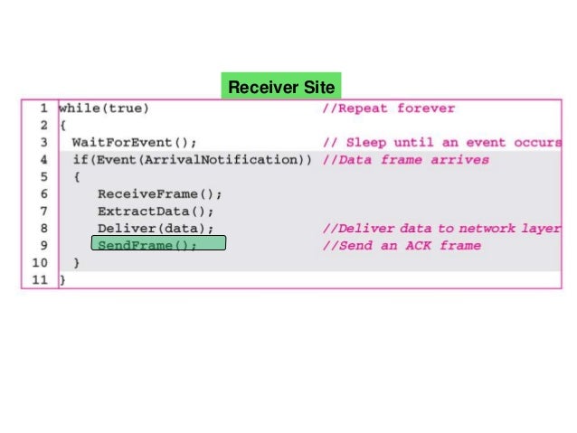 Simple c program for stop and wait protocol Simple c program for stop and wait protocol