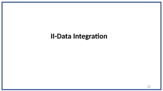 II-Data Integration
22
 