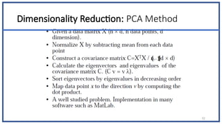 Dimensionality Reduction: PCA Method
52
1
( )
 