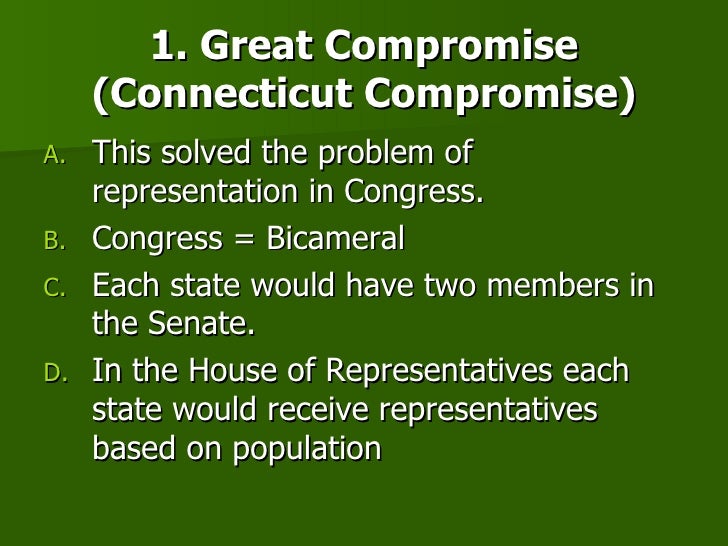 connecticut compromise definition government quizlet