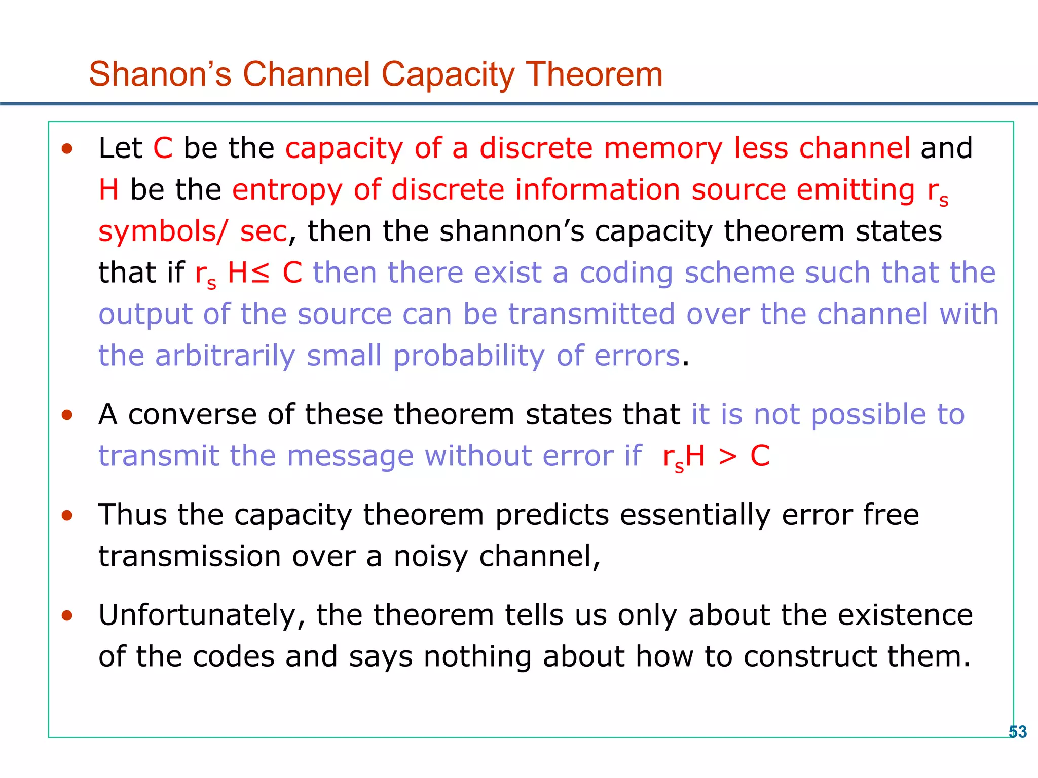 Digital Communication: Information Theory | PPT