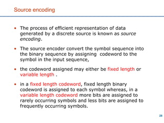 Digital Communication: Information Theory | PPT