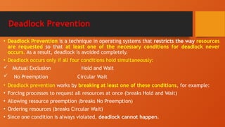 Comprehensive Overview of Deadlocks in Operating Systems: Prevention ...