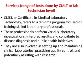 Unit 2 Department section of clinical laboratory | PPTX