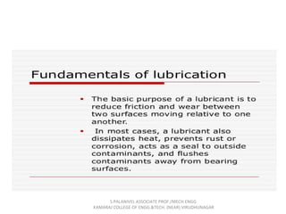 S.PALANIVEL ASSOCIATE PROF./MECH ENGG
KAMARAJ COLLEGE OF ENGG.&TECH. (NEAR) VIRUDHUNAGAR
 