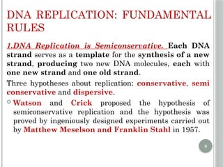 Comprehensive Overview of DNA Replication Mechanisms and Enzymes | PPTX