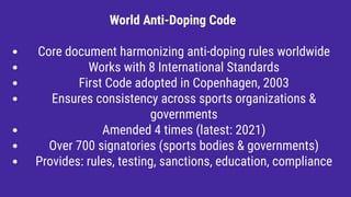 Doping control in Sports and Supplement testing | PDF