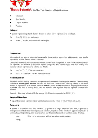 Introduction to Data Structure | PDF