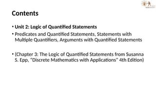 Quantified Statement Examples Math presentation on decreate mathematics in engineering | PPTX