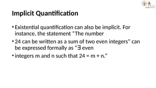 Quantification Statement presentation on decreate mathematics in engineering | PPTX