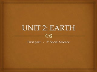 First part - 3º Social Science
 