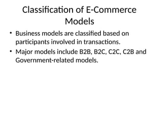 Notes on e commence and company law in detail | PPTX
