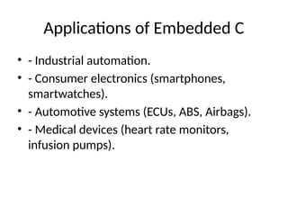 Unit 2 Embedded C Programming Presentation Pptx