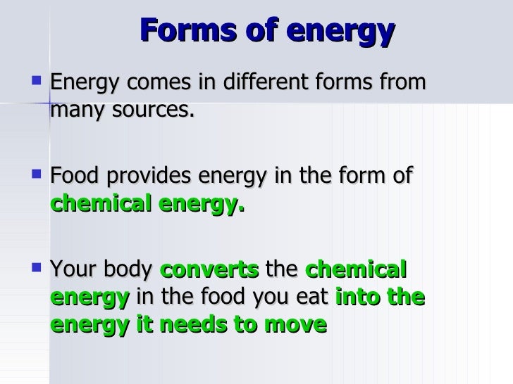 kinetic and potential energy form of energy
