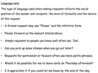 Unit 2 English for life Reading (Level 1) - Requests at work.pptx