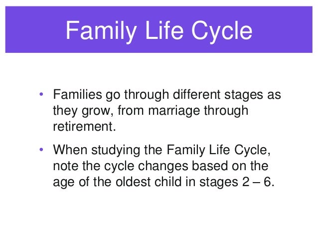 Unit 2 family life cycle