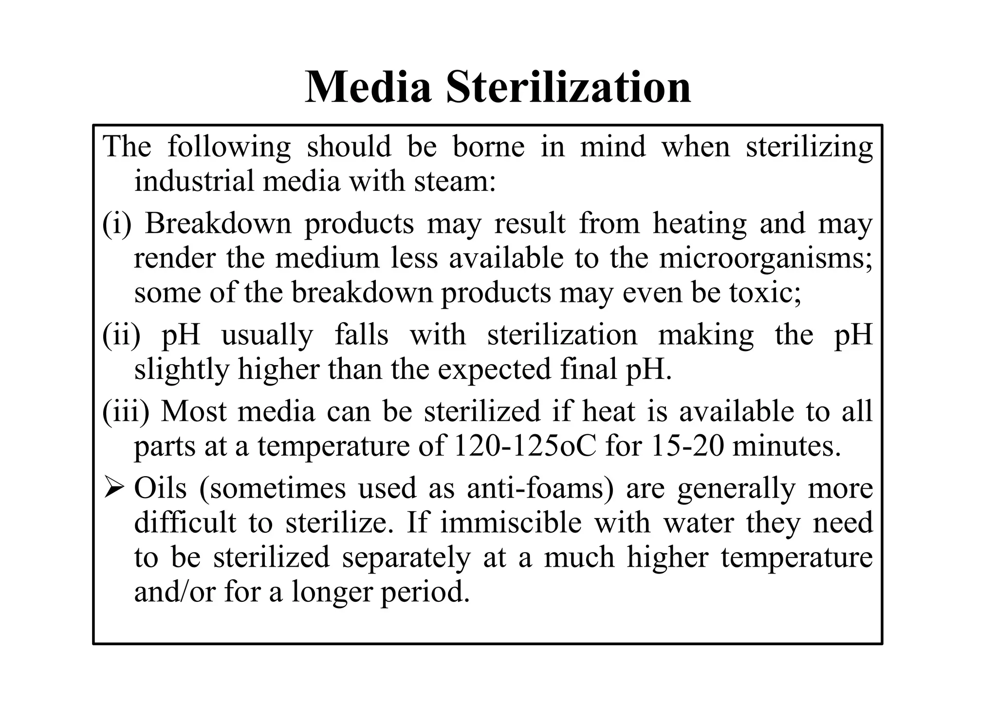 Unit 2 fermentation media and sterilization | PDF