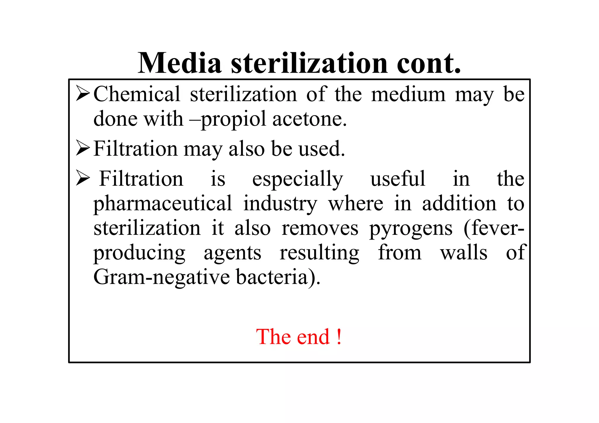 Unit 2 fermentation media and sterilization | PDF