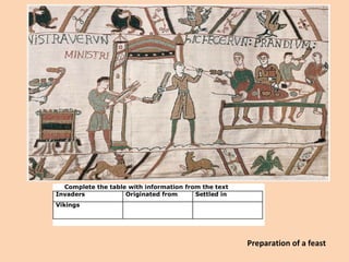 Preparation of a feast 
 