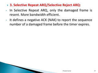 Unit 2_ Flow & Error Control in computer networks | PDF