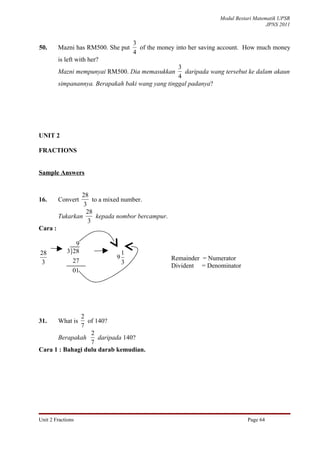 Unit 2 fractions