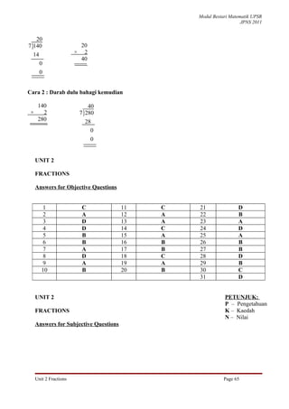 Unit 2 fractions