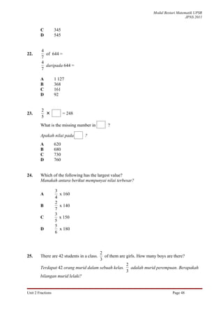 Unit 2 fractions