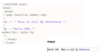 function in php like control loop and its uses | PPTX