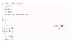 function in php like control loop and its uses | PPTX
