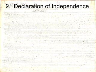 2.  Declaration of Independence 