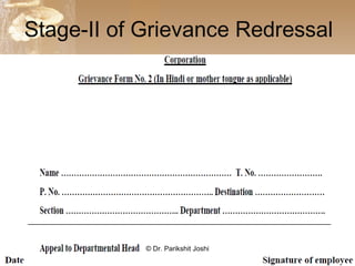 Stage-II of Grievance Redressal
© Dr. Parikshit Joshi
 
