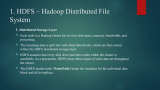 Hadoop and Map Reduce Framework with applications | PPTX