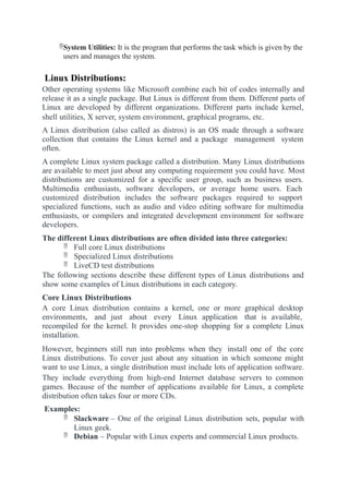 Unit 2 History of Linux and other details for begginers | PDF