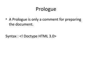 Unit 2 (html) | PPT