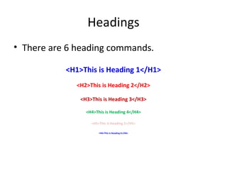 Unit 2 (html) | PPT