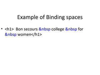 Nbsp Example Unit 2 (html) | PPT