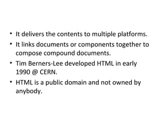 Unit 2 (html) | PPT