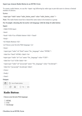 Unit 2 HTML.pdf related to basic HTML cmd | PDF