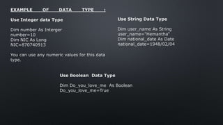 Visual Basic Fundamentals | PPTX