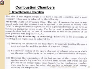 Combustion Chambers
1. Smooth Engine Operation
6/10/2017 NAPHIS AHAMAD (ME) JIT 22
 