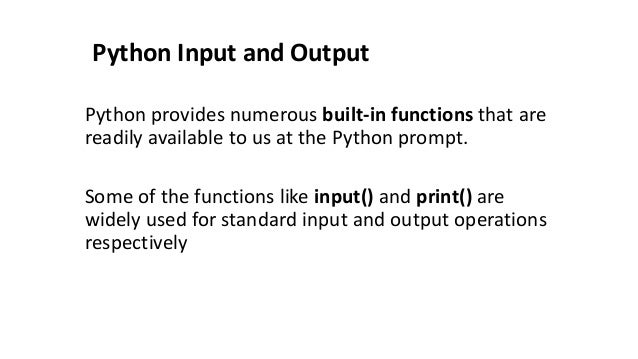 Unit2 input output