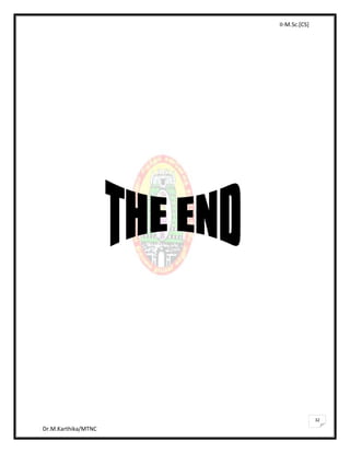 II-M.Sc.[CS]
Dr.M.Karthika/MTNC
32
 