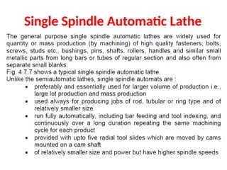 Single Spindle Automatic Lathe
 