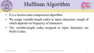 Unit 2 Lecture notes on Huffman coding | PDF