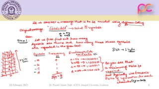 Unit 2 Lecture notes on Huffman coding | PDF